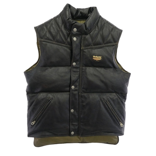 TOY'S McCOY トイズマッコイ BECK ベック レザー ダウンベスト ブラック系 38【中古】