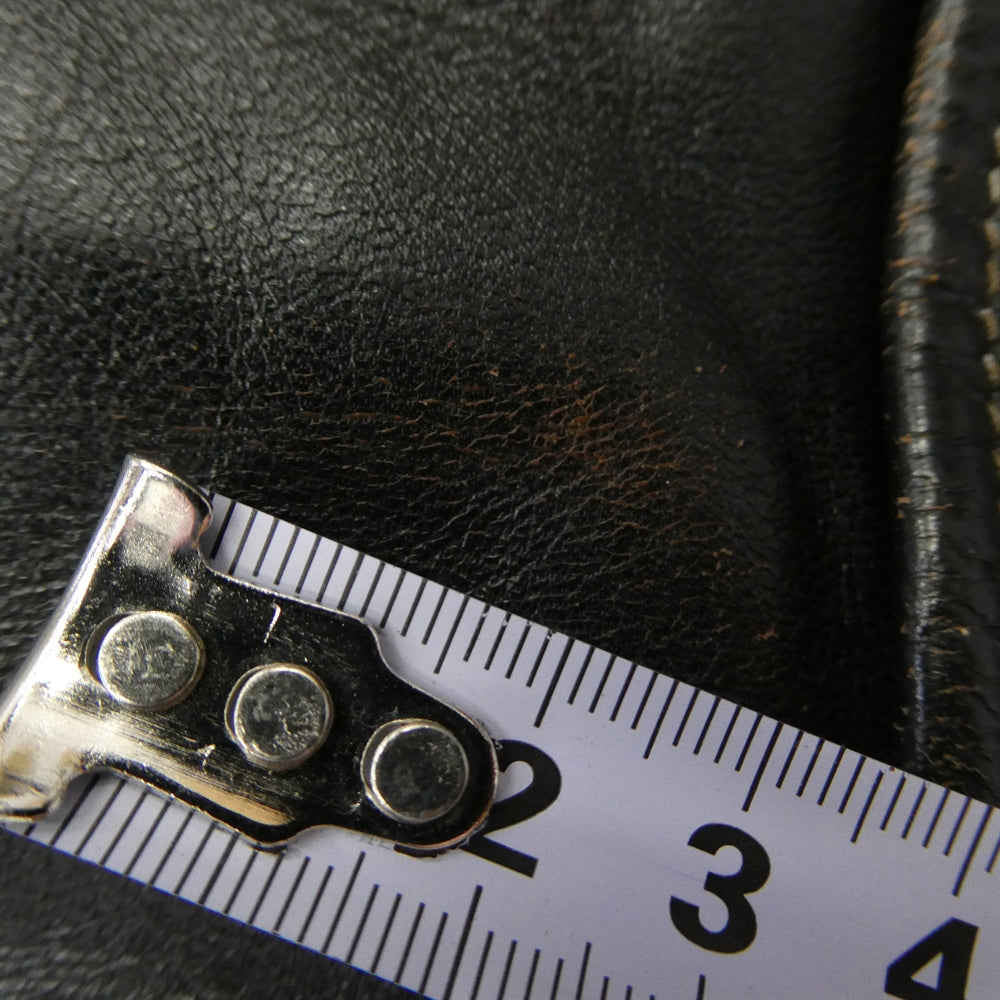 TOY'S McCOY トイズマッコイ BECK ベック レザー ダウンベスト ブラック系 38【中古】