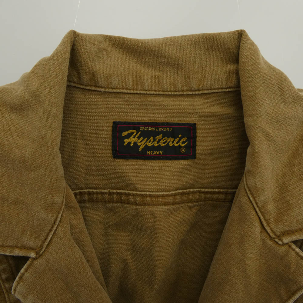 HYSTERIC GLAMOUR ヒステリックグラマー 2AP-4170 バッグプリント ノースリーブ オールインワン つなぎ ブラウン系 FREE【中古】