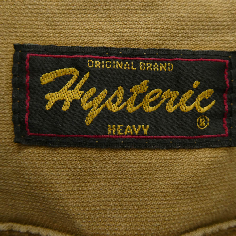 HYSTERIC GLAMOUR ヒステリックグラマー 2AP-4170 バッグプリント ノースリーブ オールインワン つなぎ ブラウン系 FREE【中古】