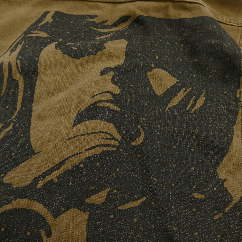 HYSTERIC GLAMOUR ヒステリックグラマー 2AP-4170 バッグプリント ノースリーブ オールインワン つなぎ ブラウン系 FREE【中古】