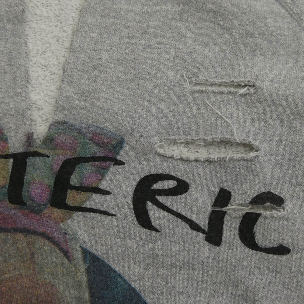 HYSTERIC GLAMOUR ヒステリックグラマー 2CS-5370 ダメージ加工 スウェット ベスト グレー系 FREE【中古】