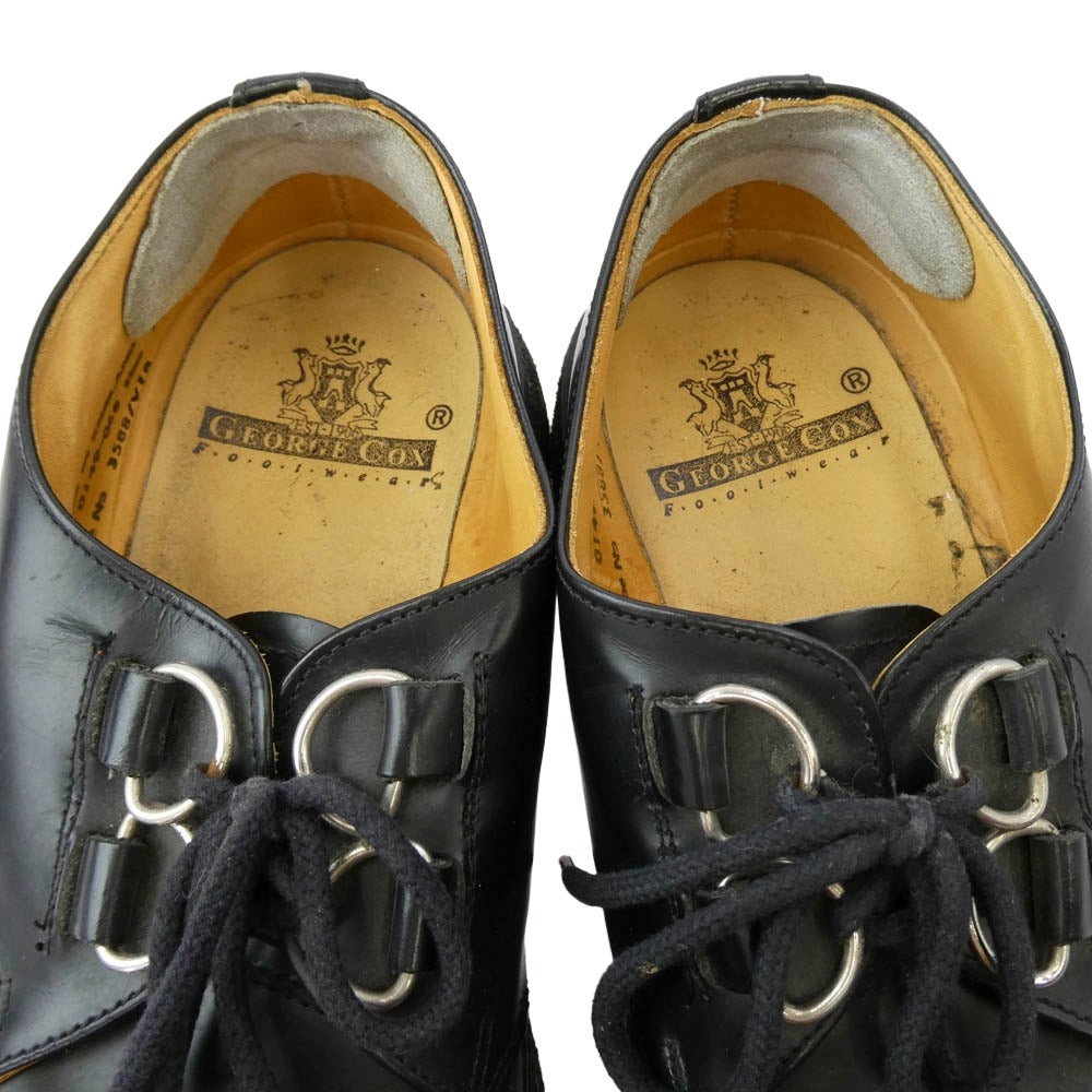 GEORGE COX ジョージコックス 3588/VIB GIBSON ギブソン ラバーソール レザー シューズ ブラック系 7【中古】