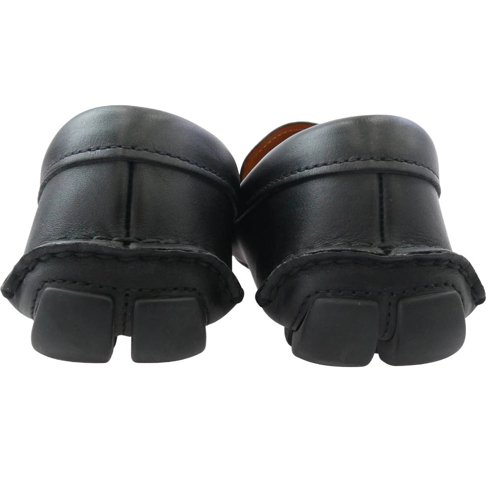 PRADA プラダ レザー ドライビング シューズ ローファー ブラック系 6【中古】