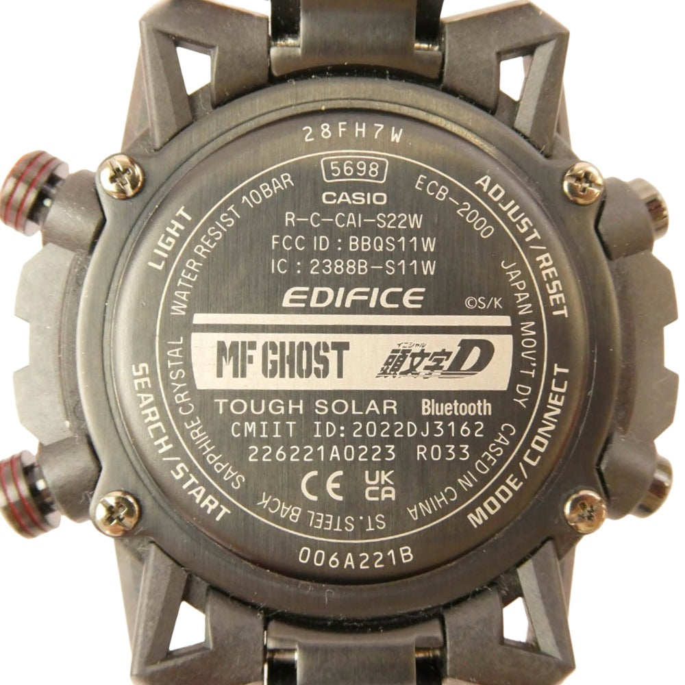 CASIO G-SHOCK カシオ ジーショック ECB-2000MFG-1AJR EDIFICE エディフィス 頭文字D MFG MF FHOST イニシャルD レッド系 ブラック系 表記なし【中古】