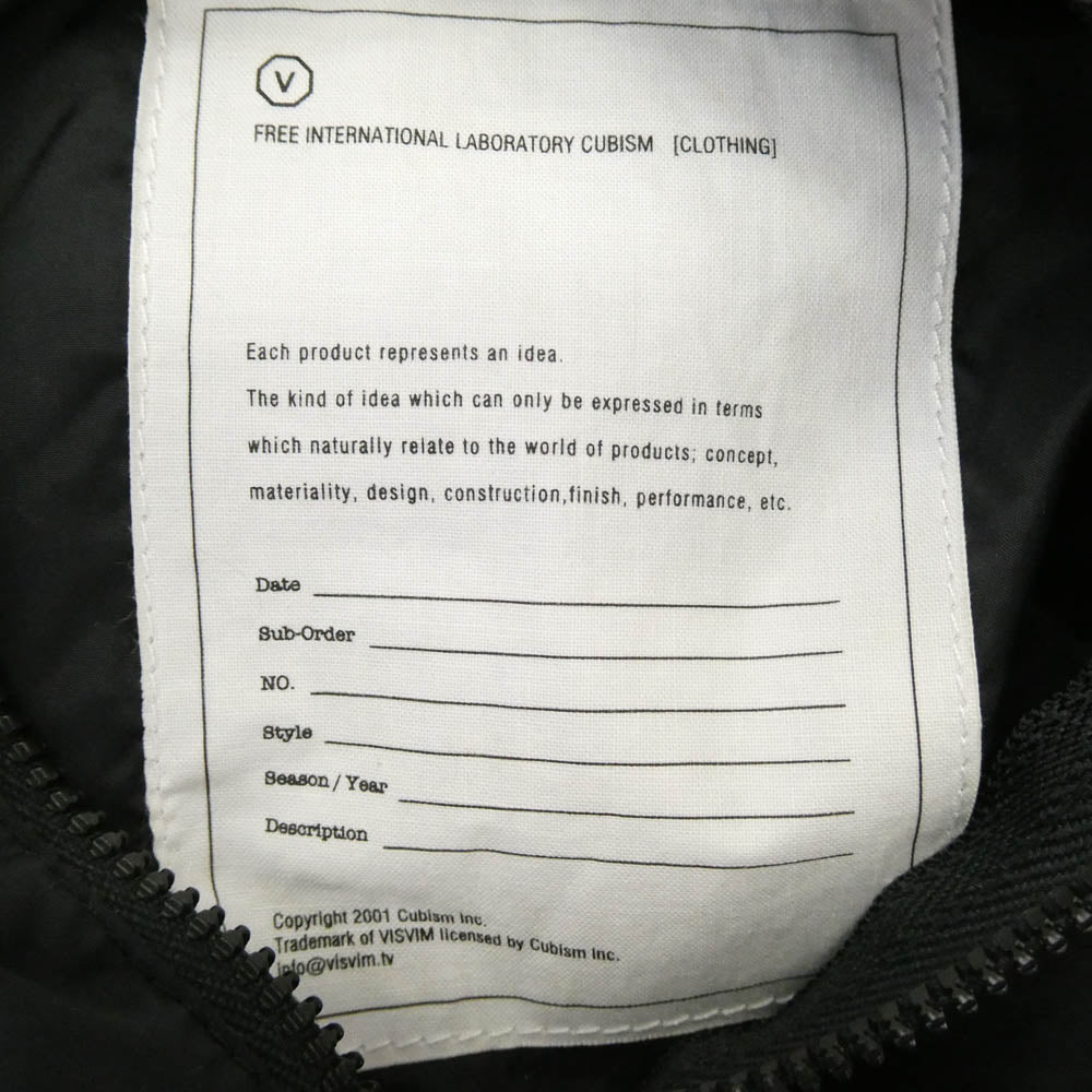 VISVIM ビズビム ナイロン THERMOLITE リバーシブル ブルゾン ジャケット ブラック系【中古】