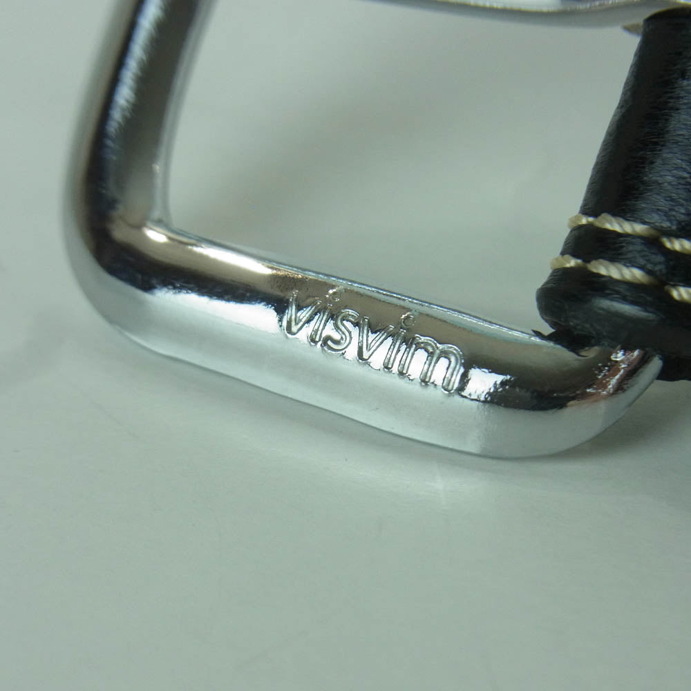 VISVIM ビズビム レザー ベルト ステッチ ブラック系【中古】