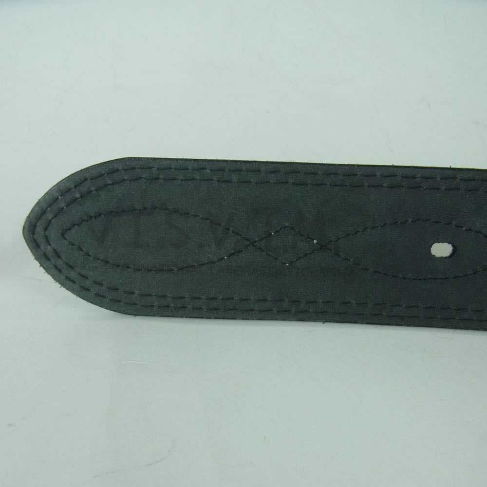 VISVIM ビズビム レザー ベルト ステッチ ブラック系【中古】