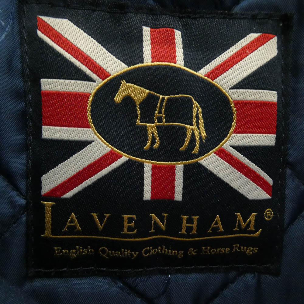 LAVENHAM ラベンハム イングランド製 キルティング ジャケット コート ネイビー系 XL【中古】