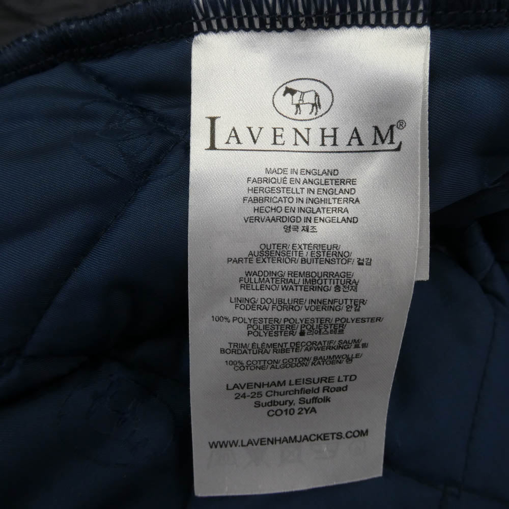 LAVENHAM ラベンハム イングランド製 キルティング ジャケット コート ネイビー系 XL【中古】