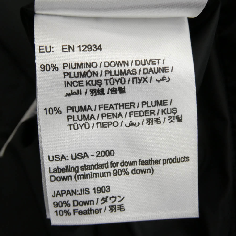 MONCLER モンクレール DIMITRI GIUBBOTTO ディミトリ レザー 切替 ダウンジャケット ブラック系 4【中古】
