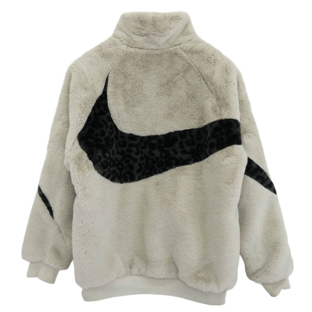 NIKE ナイキ DH6685-072 スウッシュ コントラストカラー ラージ ファー ジャケット グレー系 M【中古】
