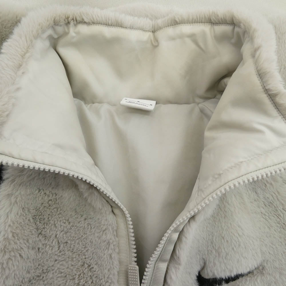NIKE ナイキ DH6685-072 スウッシュ コントラストカラー ラージ ファー ジャケット グレー系 M【中古】