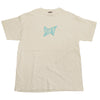 SAINT MICHAEL セントマイケル 24SS SM-YS8-0000-012 TEE RIBON SAINT リボンセント 半袖 ロゴ プリント Tシャツ ホワイト系 L【中古】