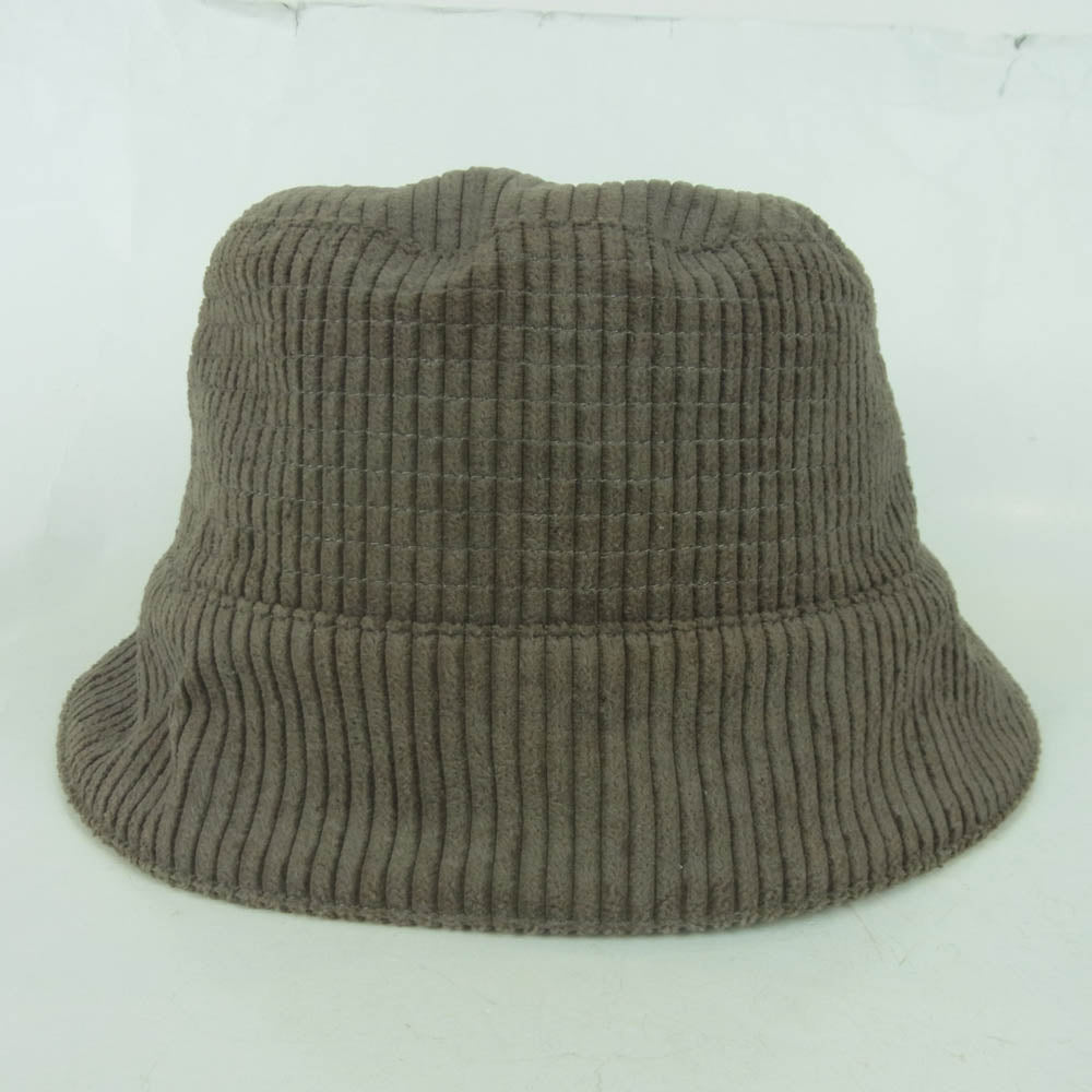 Rick Owens リックオウエンス DA02B4475-HC DRKSHDW ダークシャドウ Corduroy Bucket Hat コーデュロイ バケットハット 帽子 グレー系 DUST 34【中古】
