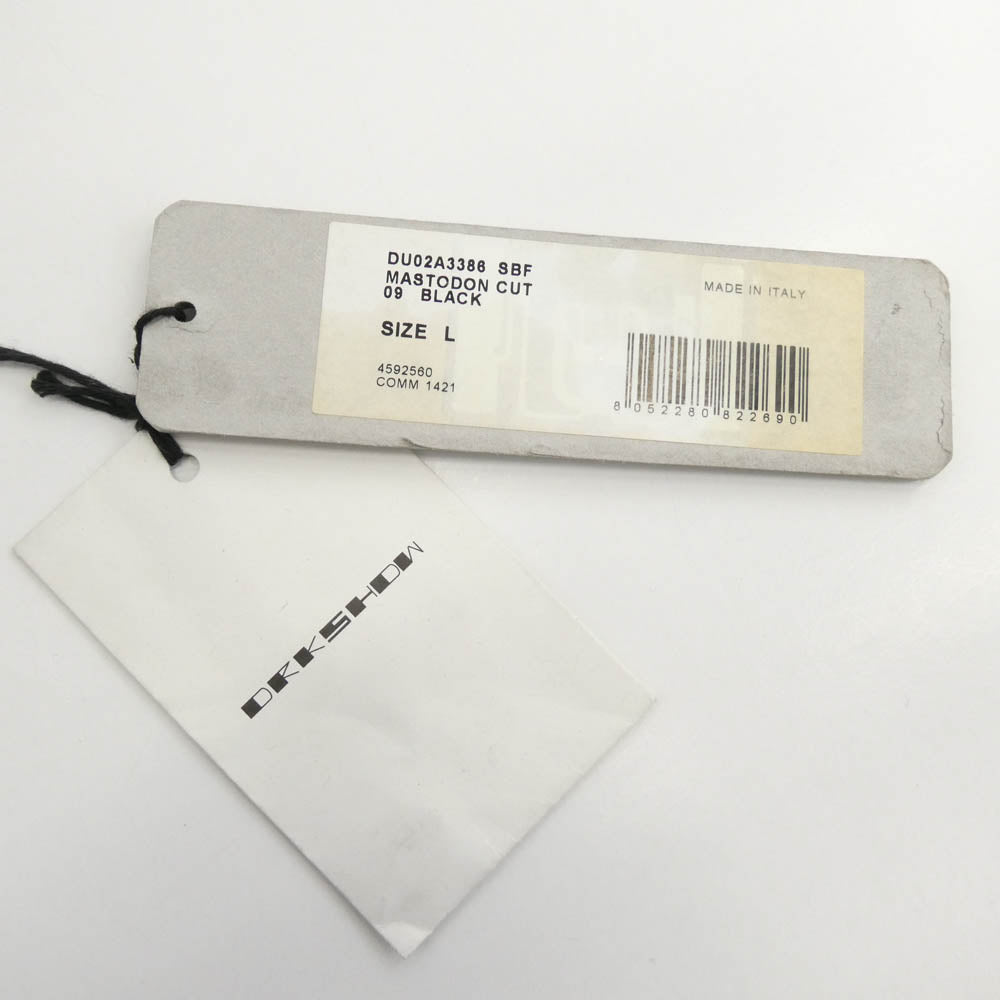 Rick Owens リックオウエンス 21AW DU02A3386-SBF DRKSHDW ダークシャドウ MASTODON CUT PANTS マストドン カット ブラックデニム カーゴパンツ ブラック系 L【中古】