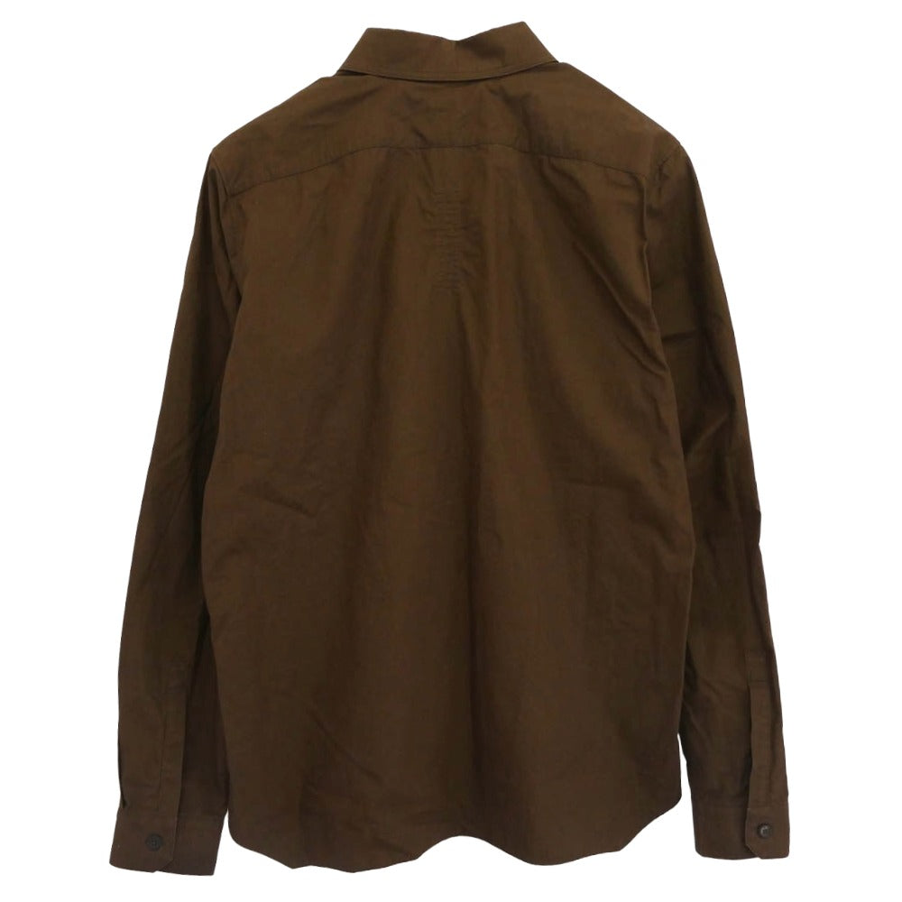 Rick Owens リックオウエンス 23AW RU02C7291-P LUXOR期 WORK SHIRT ワークシャツ 長袖 シャツ ブラウン系 48【中古】