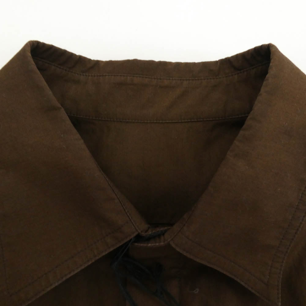 Rick Owens リックオウエンス 23AW RU02C7291-P LUXOR期 WORK SHIRT ワークシャツ 長袖 シャツ ブラウン系 48【中古】
