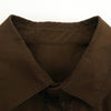 Rick Owens リックオウエンス 23AW RU02C7291-P LUXOR期 WORK SHIRT ワークシャツ 長袖 シャツ ブラウン系 38【中古】