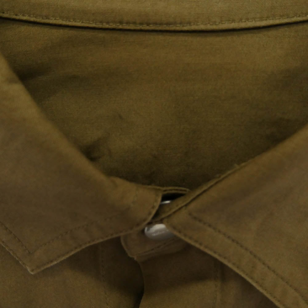 Rick Owens リックオウエンス 24AW RU02D6236-TE PORTERVILLE期 TE素材 OUTER SHIRT アウターシャツ 長袖 シャツ ブラウン系 48【中古】