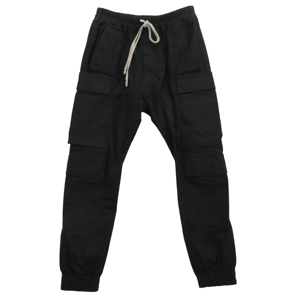 Rick Owens リックオウエンス 24SS RU01D3337-TE LIDO期 TE素材 MASTODON MEGA CARGO マストドン メガ カーゴパンツ ブラック系 46【中古】