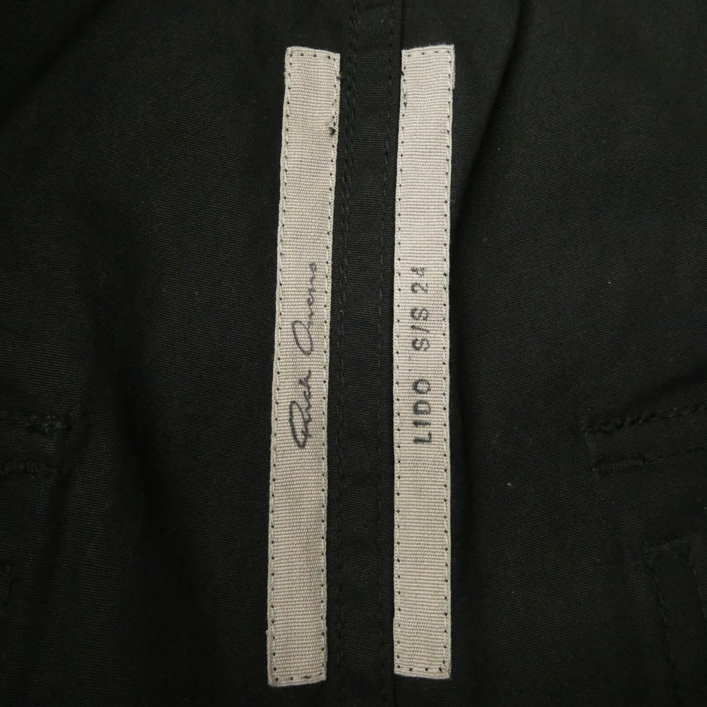 Rick Owens リックオウエンス 24SS RU01D3361-TE LIDO期 BELA PANTS ドローストリング ワイドテーパード ベラパンツ ブラック系 44【中古】