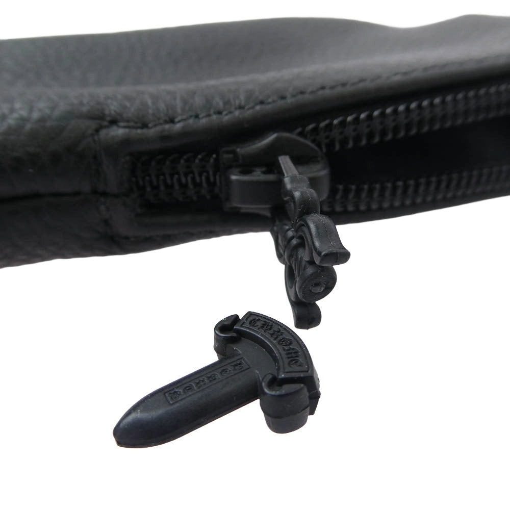 CHROME HEARTS クロムハーツ（原本無） FUN HATCH-A クロステンプル クリアレンズ サングラス アイウェア 眼鏡 ブラック系 54□18-148【中古】