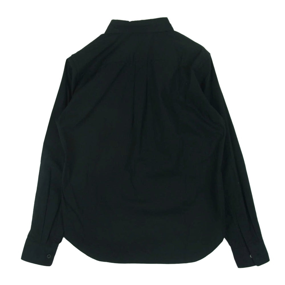 BLACK COMME des GARCONS ブラックコムデギャルソン AD2017 1T-B016 ランダムステッチデザイン 長袖 シャツ ブラック系 ホワイト系 XS【中古】