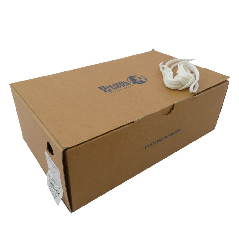 HYSTERIC GLAMOUR ヒステリックグラマー 02193QS03 CLASSIC クラシック レザー ハイカット スニーカー ブラック系【美品】【中古】