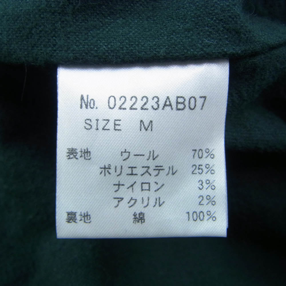HYSTERIC GLAMOUR ヒステリックグラマー 22AW 02223AB07 オンブレーチェック クルーザージャケットマッキーノコート グリーン系 M【中古】