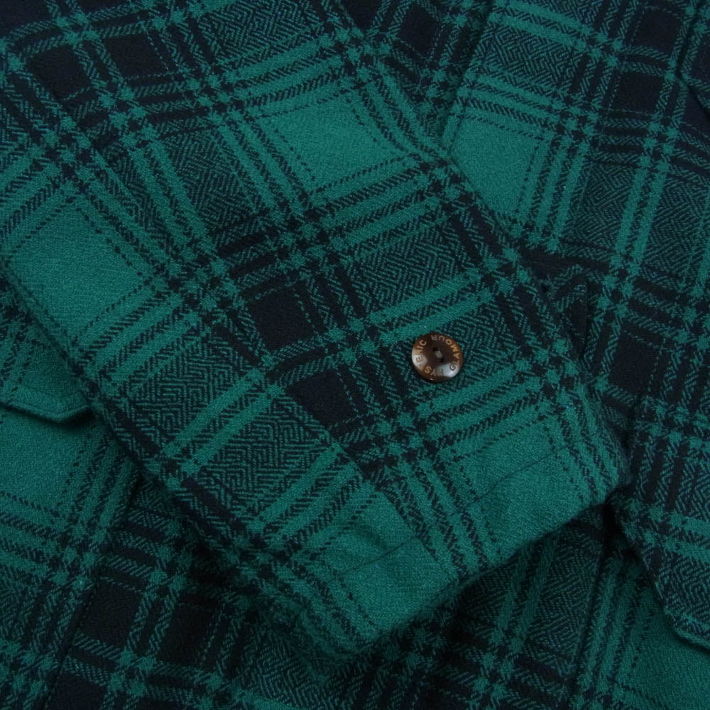 HYSTERIC GLAMOUR ヒステリックグラマー 22AW 02223AB07 オンブレーチェック クルーザージャケットマッキーノコート グリーン系 M【中古】