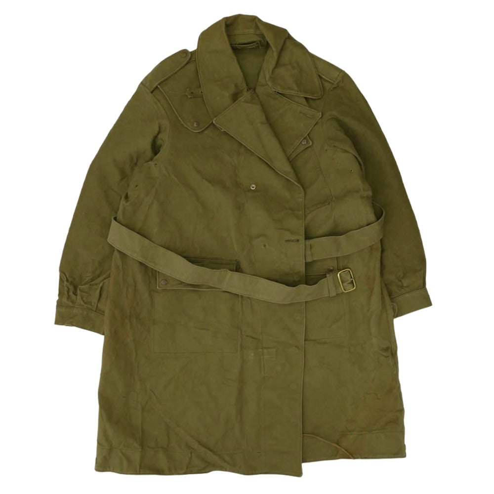ヴィンテージ 50s BELGIUM ベルギー軍 Dispatch motorcycle coat ディスパッチ モーターサイクルコート モスグリーン系 サイズ表記なし【中古】