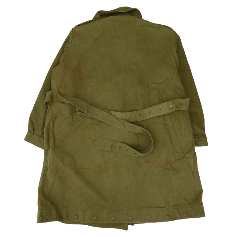 ヴィンテージ 50s BELGIUM ベルギー軍 Dispatch motorcycle coat ディスパッチ モーターサイクルコート モスグリーン系 サイズ表記なし【中古】