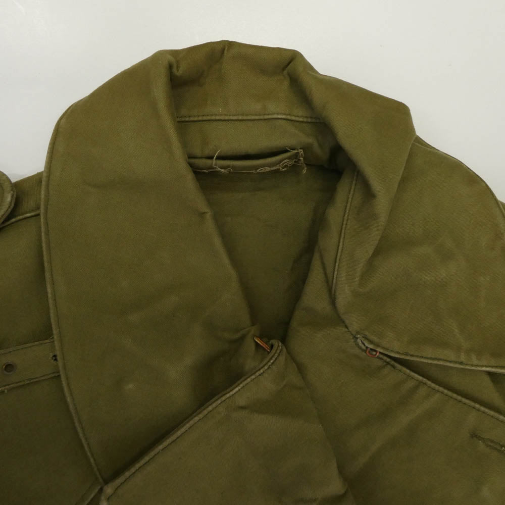 ヴィンテージ 50s BELGIUM ベルギー軍 Dispatch motorcycle coat ディスパッチ モーターサイクルコート モスグリーン系 サイズ表記なし【中古】