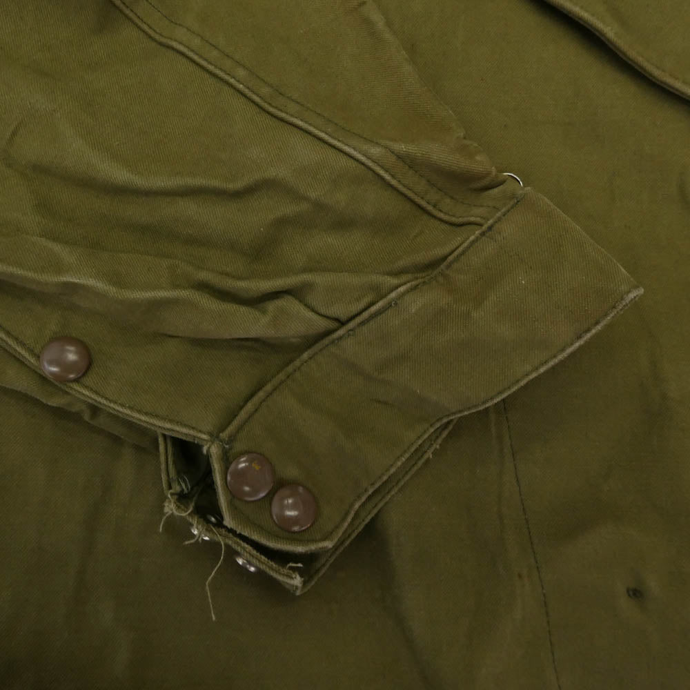 ヴィンテージ 50s BELGIUM ベルギー軍 Dispatch motorcycle coat ディスパッチ モーターサイクルコート モスグリーン系 サイズ表記なし【中古】