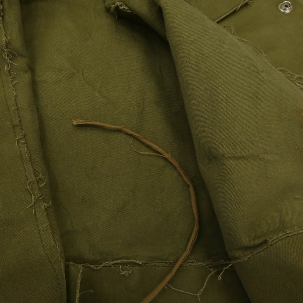 ヴィンテージ 50s BELGIUM ベルギー軍 Dispatch motorcycle coat ディスパッチ モーターサイクルコート モスグリーン系 サイズ表記なし【中古】