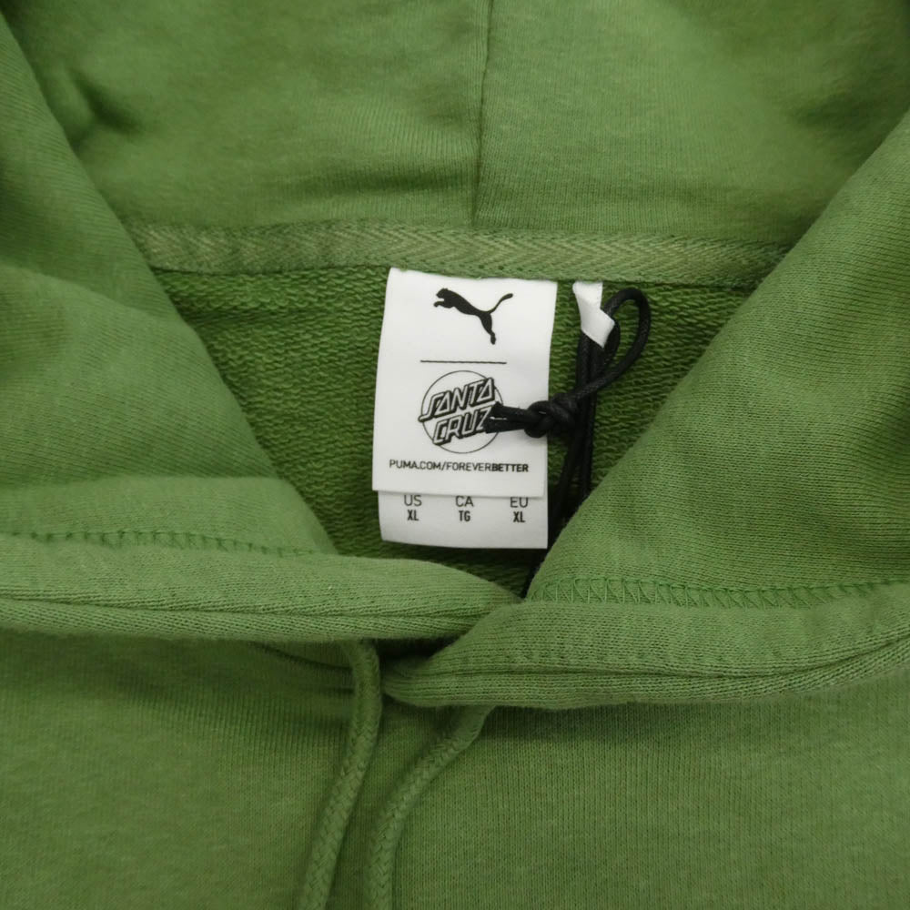 PUMA プーマ 532240 SANTA CRUZ サンタクルーズ プルオーバー パーカー フーディー グリーン系 XL【中古】