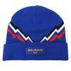 BALMAIN バルマン 22774 × PUMA プーマ サンダー ビーニー ニット帽 ブルー系 サイズ表記なし【美品】【中古】