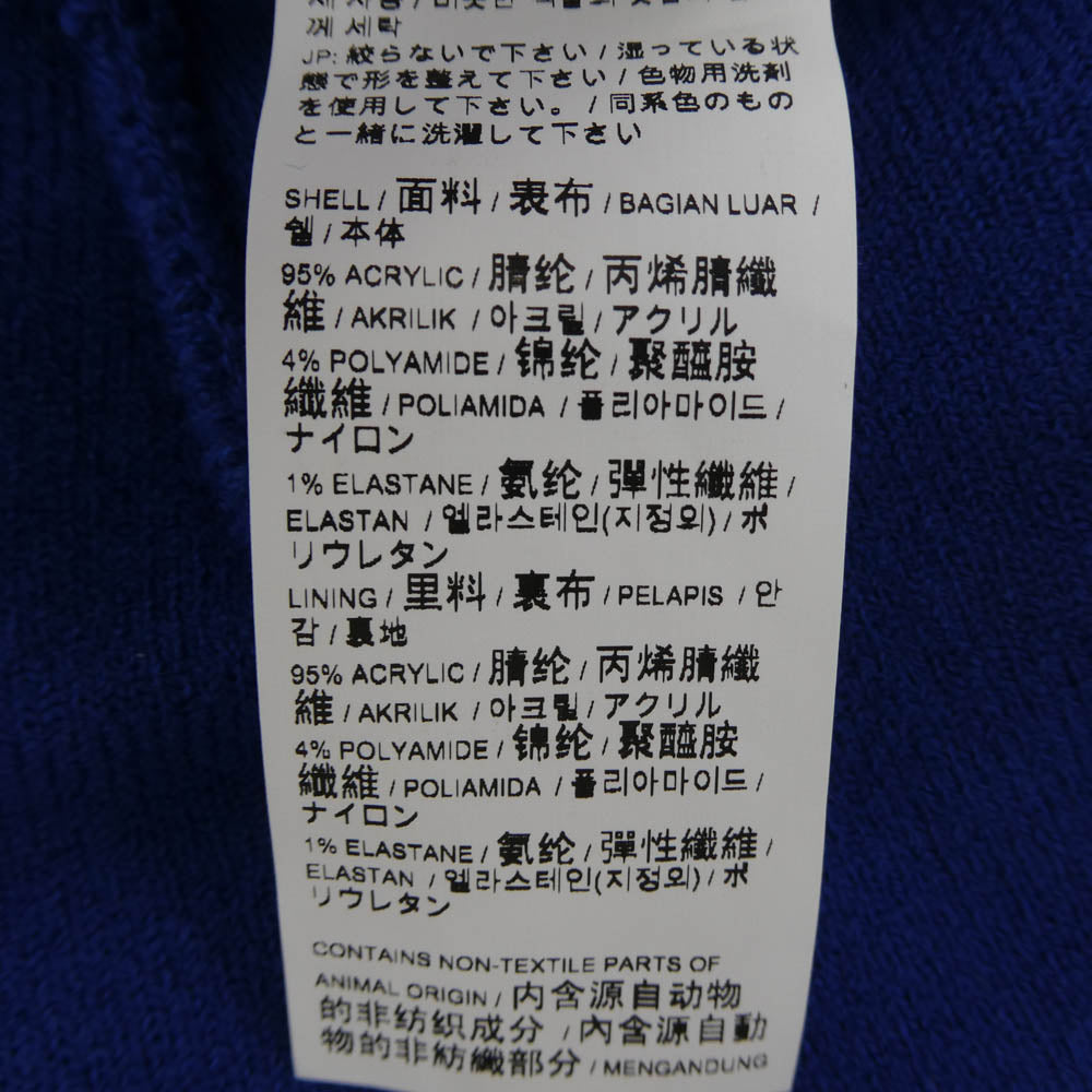 BALMAIN バルマン 22774 × PUMA プーマ サンダー ビーニー ニット帽 ブルー系 サイズ表記なし【美品】【中古】
