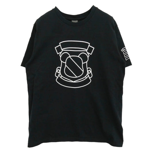 NUMBER(N)INE ナンバーナイン × メディコムトイ ベアブリックプリント クルーネック 半袖 Tシャツ ブラック系 3【中古】