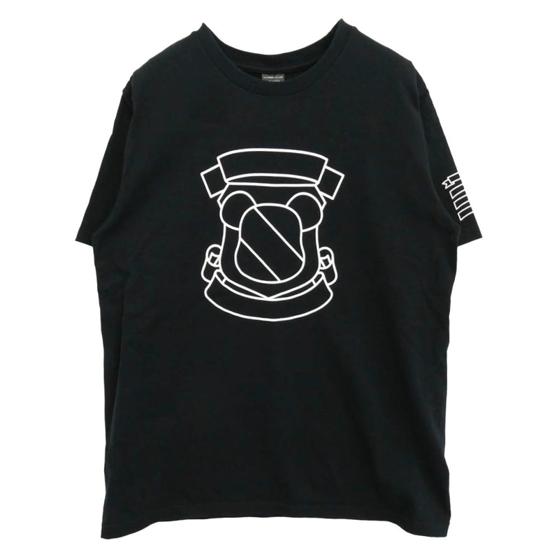 NUMBER(N)INE ナンバーナイン × メディコムトイ ベアブリックプリント クルーネック 半袖 Tシャツ ブラック系 3【中古】