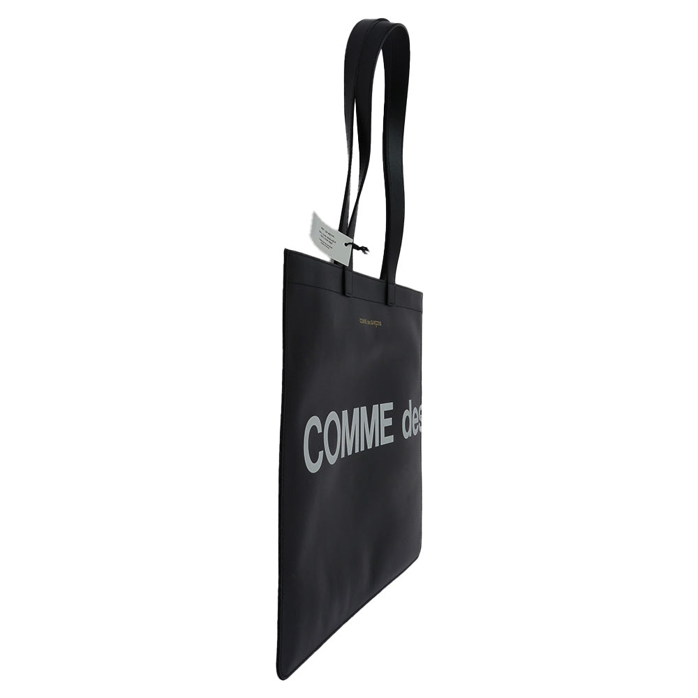 COMME des GARCONS コムデギャルソン 9001HL HUGE LOGO ヒュージロゴ レザー トートバッグ ブラック系【極上美品】【中古】