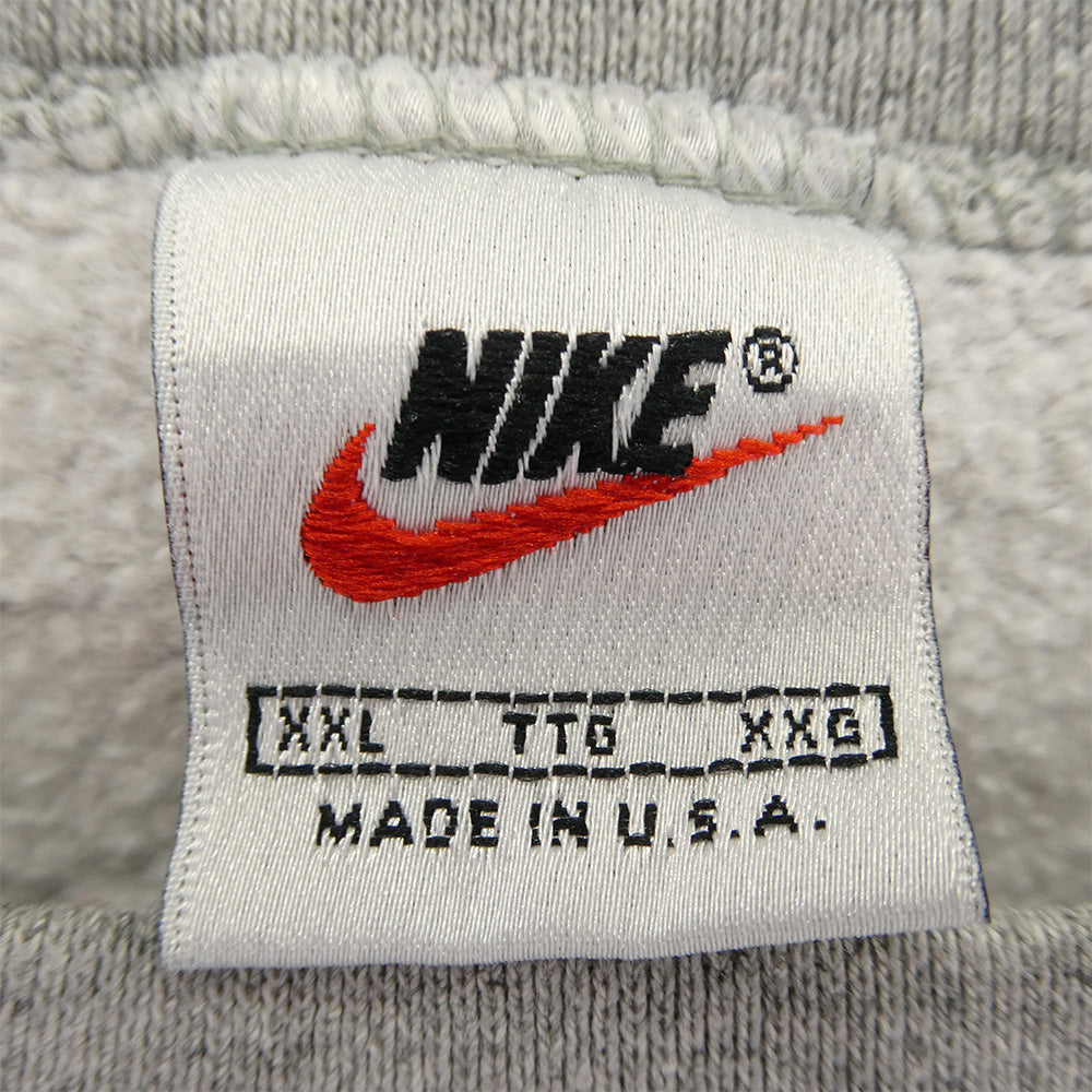 NIKE ナイキ 90s 90年代 の 渦巻 クルーネック スウェット グレー系 XXL【中古】