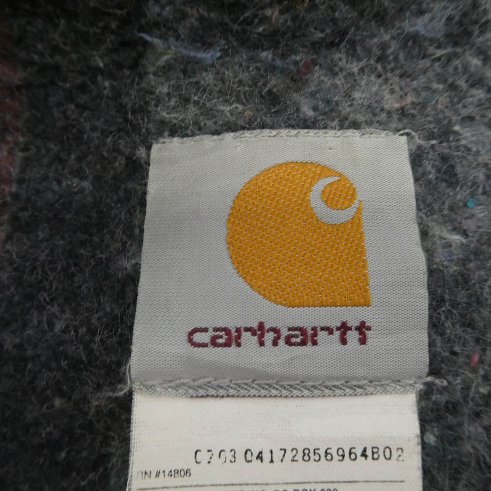 Carhartt カーハート 00s 2003年製 USA製 ブランケットライナー ダック地 カバーオール ブラウン系 XXL【中古】