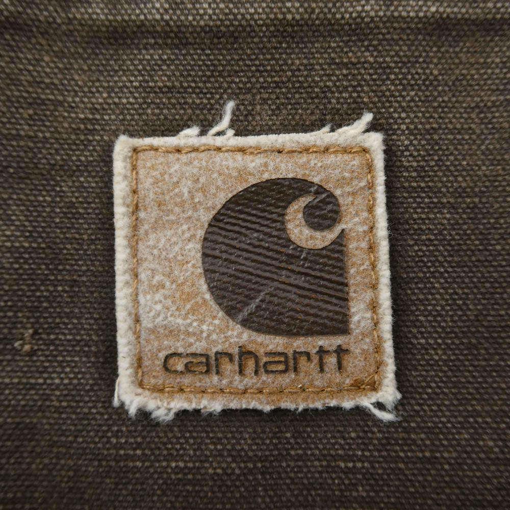 Carhartt カーハート 00s 2003年製 USA製 ブランケットライナー ダック地 カバーオール ブラウン系 XXL【中古】