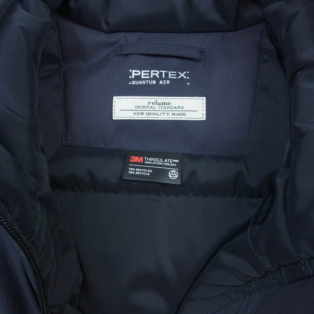 JOURNAL STANDARD ジャーナルスタンダード relume レリューム PAERTEX 中綿 ベスト ダークネイビー系 L【中古】