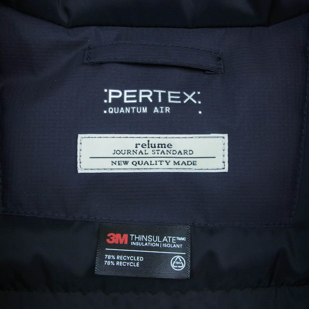 JOURNAL STANDARD ジャーナルスタンダード relume レリューム PAERTEX 中綿 ベスト ダークネイビー系 L【中古】