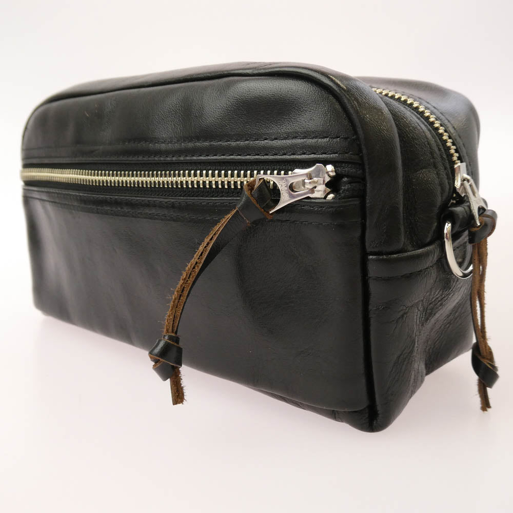 RAINBOW COUNTRY レインボーカントリー RCL-60017 Horsehide Shoulder Pouch ホースハイド ショルダー レザー ポーチ ショルダーバッグ ブラック系【中古】