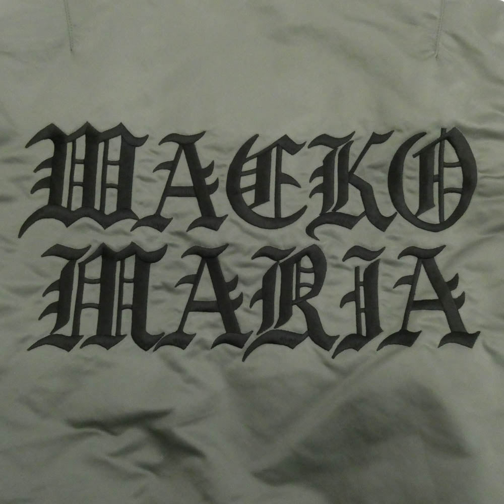 WACKO MARIA ワコマリア 25AW 25FW-WMO-ML03 MA-1 FLIGHT JACKET ゼブラ柄切替 フライトジャケット ブルゾン カーキ系 オレンジ系 S【中古】