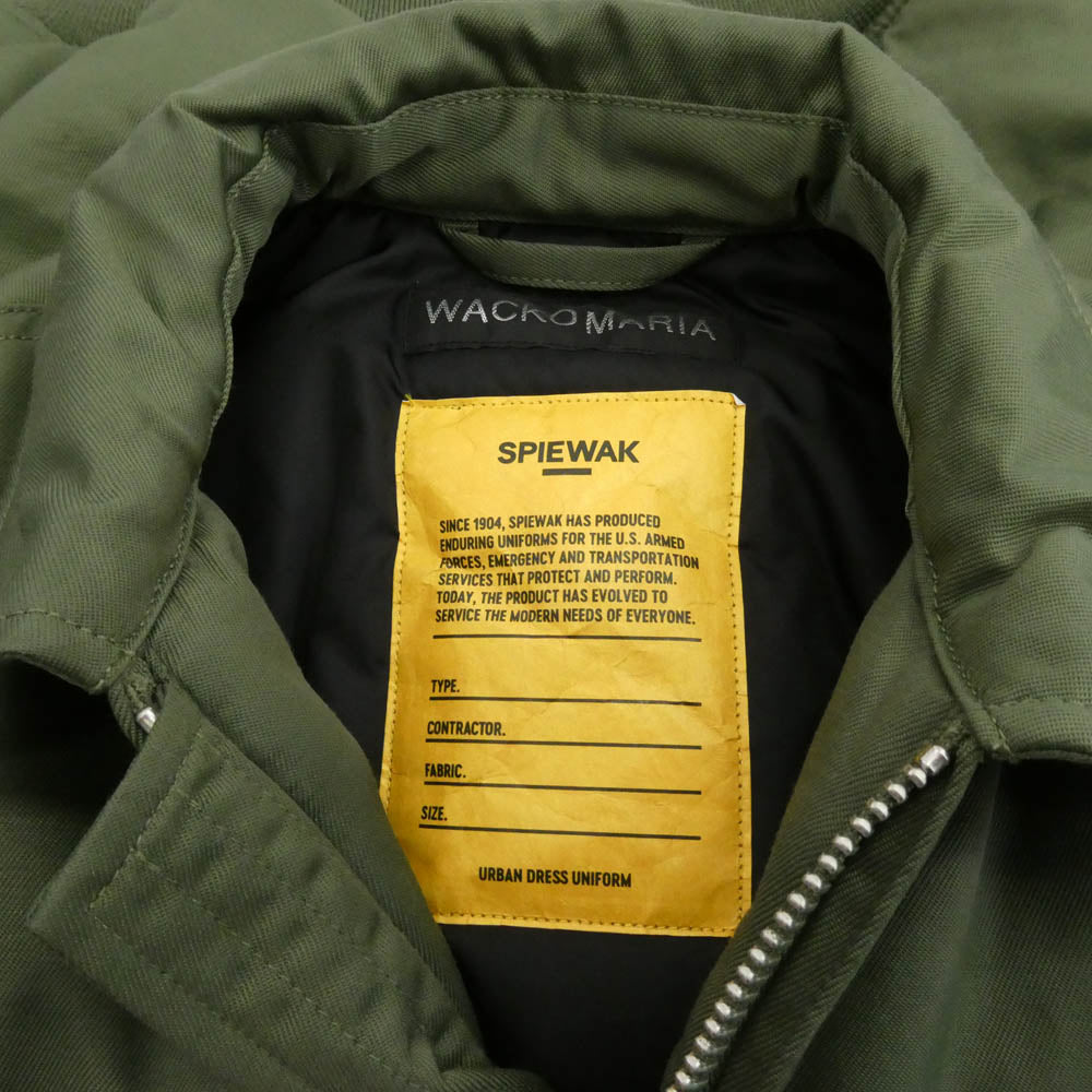 WACKO MARIA ワコマリア 25AW 25FW-WMO-SW01 SPIEWAK スピワック CWU-45 FLIGHT JACKET フライトジャケット ブルゾン グリーン系 S【極上美品】【中古】